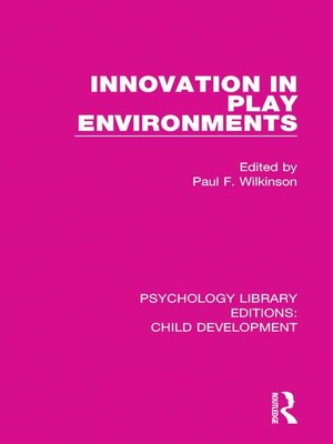 cover image of Innovation in Play Environments